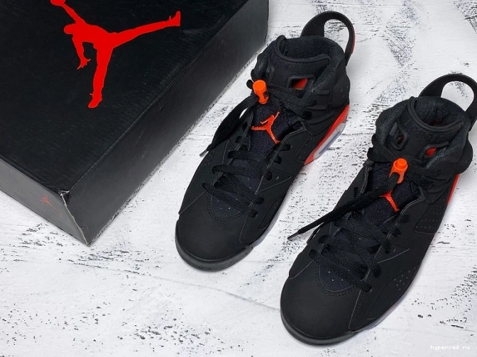 Retro 6 Air 384664-060 Black Jordan OG Infrared 1011